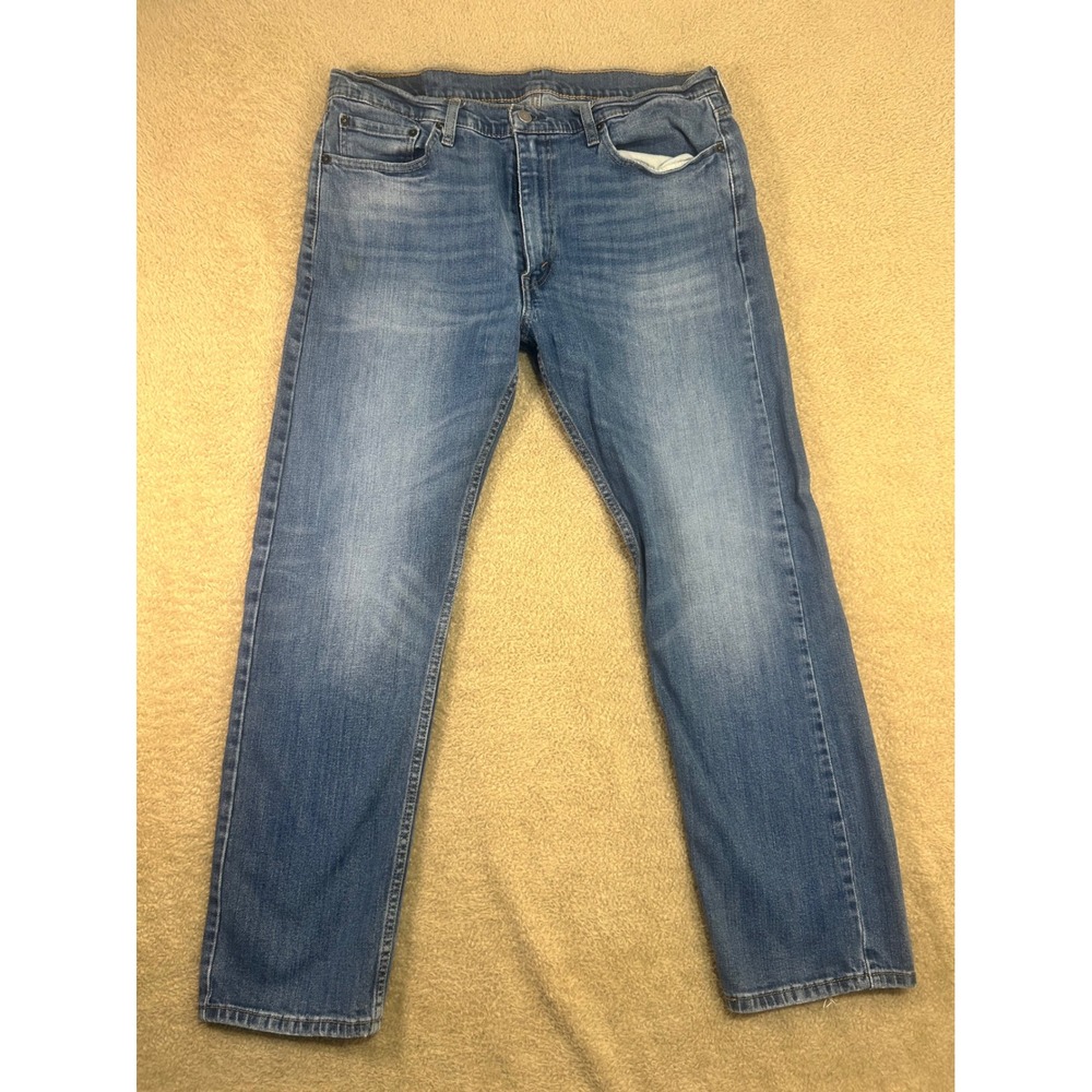 Levi Strauss & Co 513 Mens W36 L30 Classic Straight Fit Blue Denim Jeans